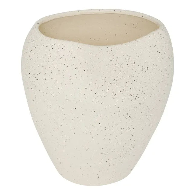 Jarrón "Sien" 29,5 cm de alto, gres blanco - 214001