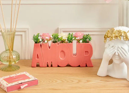 Arreglo floral "Amor" Rosa A14cm 3 modelos - 214015