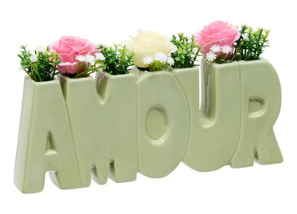 Arreglo floral "Amor" Rosa A14cm 3 modelos - 214015