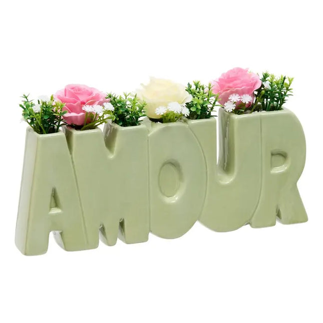 Arreglo floral "Amor" Rosa A14cm 3 modelos - 214015