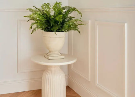 Planta de helecho artificial con flor de rosa, 80 cm de altura  - 214016