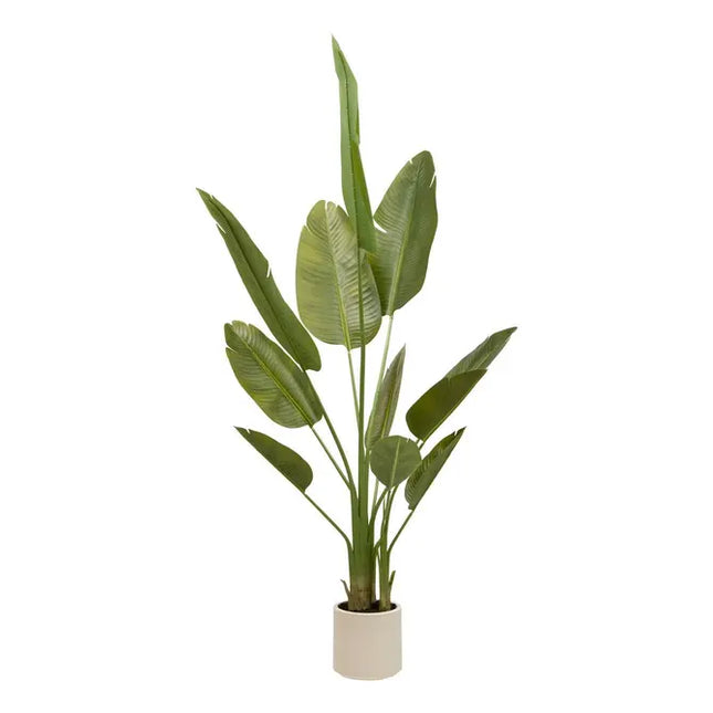 Bananero artificial de 3 troncos, modelo "Lora" de 200 cm de altura - 214031