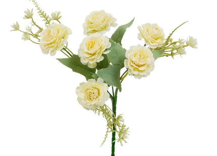 Ramo de claveles artificiales Phoebe, 35 cm de alto 3 modelos - 214042