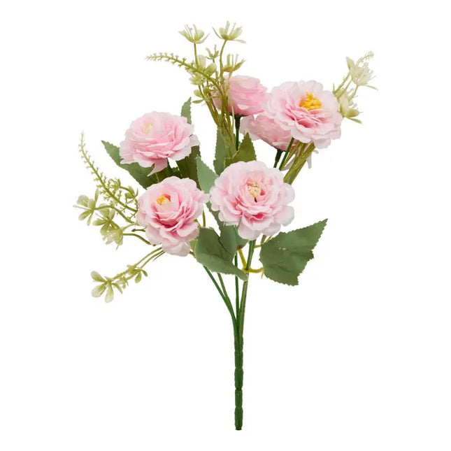 Ramo de claveles artificiales Phoebe, 35 cm de alto 3 modelos - 214042