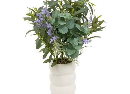 Arreglo floral artificial "Uda" con lavanda y eucalipto A66 cm  - 214056