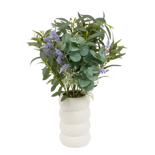 Arreglo floral artificial "Uda" con lavanda y eucalipto A66 cm  - 214056