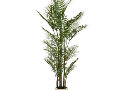 Palmera artificial "Merlo" de 187 cm con maceta blanca - 214061