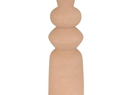 Jarrón Totem "Ezia" 15x15x48cm Tonka Marrón - 214074