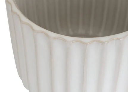 Maceta "Iko" de gres, 16x16x15cm - 214093