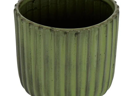 Maceta "Iko" de gres, 16x16x15cm - 214093