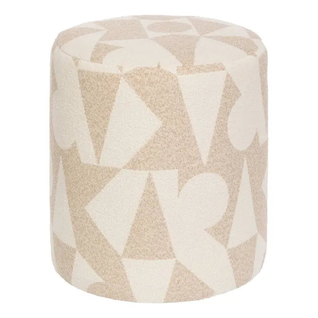 Puf redondo "Delor" Beige 36x40 cm - 214231C
