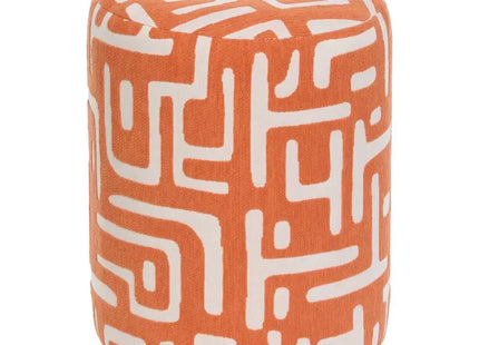 Puf redondo "Delor" Naranja 30x36 cm - 214232A
