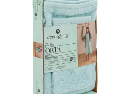 Conjunto de capa de baño y toallita para niños "Orta" 92x50 cm, celeste- 214434C