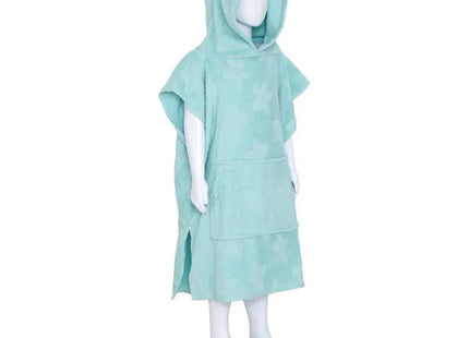 Conjunto de capa de baño y toallita para niños "Orta" 92x50 cm, celeste- 214434C
