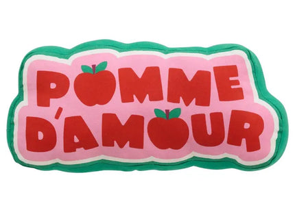 Almohada infantil "Cha Cha Pop" Candy Apple 20x44cm Verde y Rosa - 214446