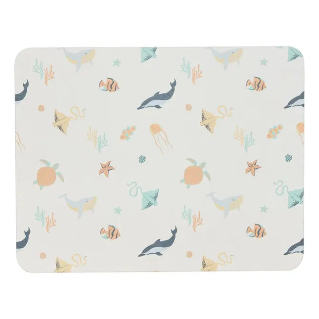 Alfombrilla de baño "Orta" Diatomite de 45x35 cm con estampado de animales marinos - 214454