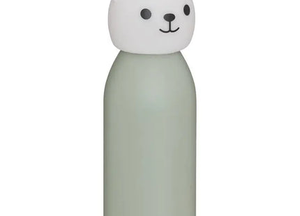 Botella de agua infantil "Orso" de acero inoxidable con diseño de oso, 500 ml 2 modelos - 214465