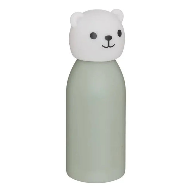 Botella de agua infantil "Orso" de acero inoxidable con diseño de oso, 500 ml 2 modelos - 214465