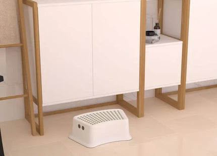 Balde plegable de 8 litros con tapón de desagüe gris y blanco - 214466