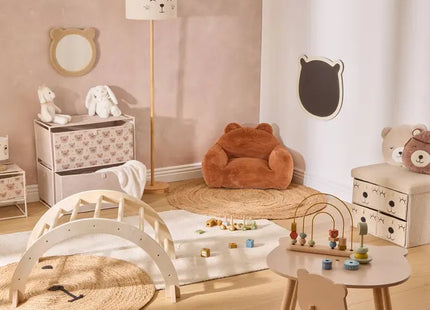 Sillón comprimido "Muzi" Mini Bear, marrón, 60x52x65 cm - 214468