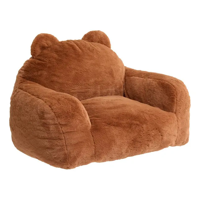 Sillón comprimido "Muzi" Mini Bear, marrón, 60x52x65 cm - 214468