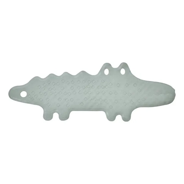 Tapete de baño "Gamio" con diseño de cocodrilo, 91 x 32,5 cm, color gris - 214470