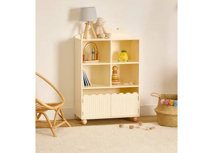 Librería infantil "Bouli" con 2 puertas y 4 compartimentos 60x30x94,5 cm -  214488A