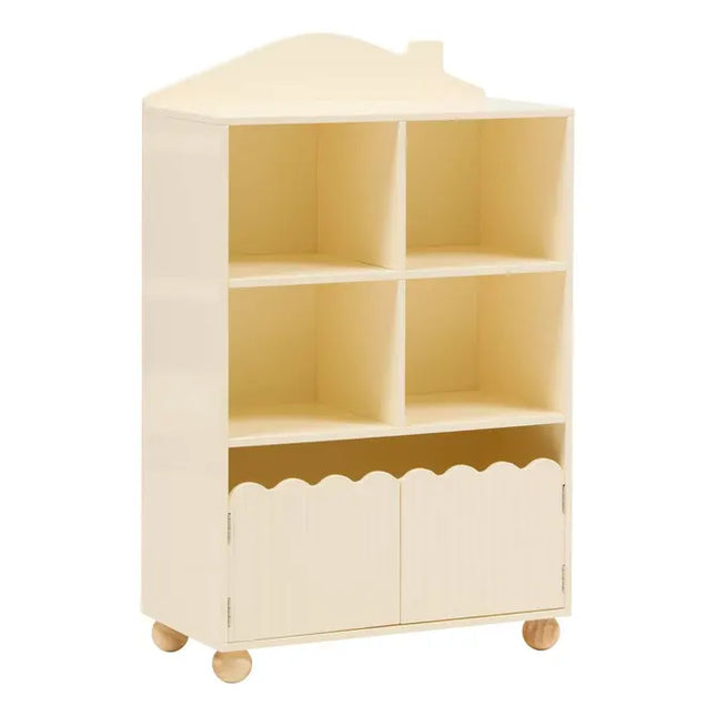Librería infantil "Bouli" con 2 puertas y 4 compartimentos 60x30x94,5 cm -  214488A