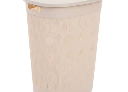 Cesta de ropa "Leaf" 40L Beige A57 cm - 214513
