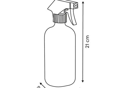 Dispensador de jabón en aerosol transparente A21 cm - 214519