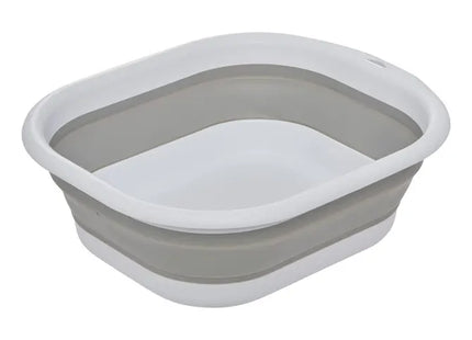 Juego de 3 baldes retráctiles grises de 3+5+10 litros - 214521