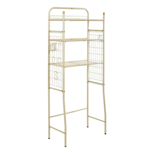 Armario de lavandería "Linea" en acero beige 68x36x163 cm - 214528