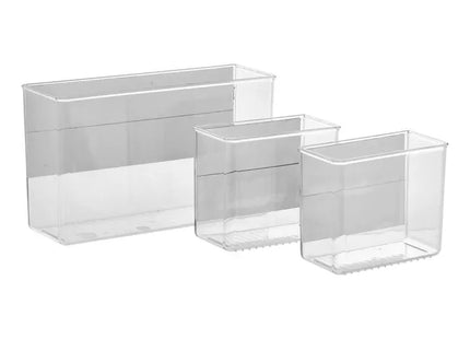 Juego de 3 organizadores magnéticos transparentes de linóleo - 214553