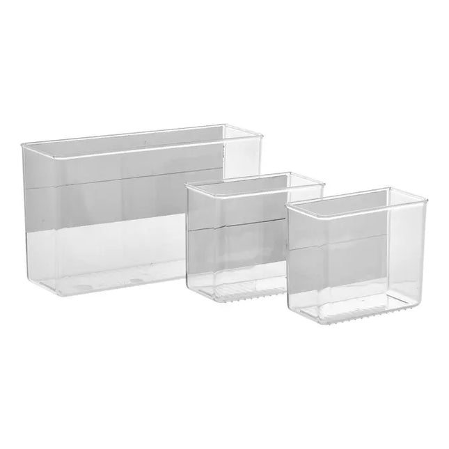 Juego de 3 organizadores magnéticos transparentes de linóleo - 214553