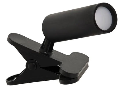 Lámpara LED USB con clip, luz blanca fría, 12x8x20 cm - 214558A
