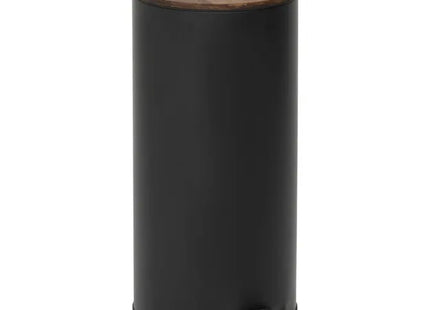 Basurero de pedal "Modern Colour" de 30 L, color negra y acacia, 37,7 x 29,2 x 59,5 cm -214562