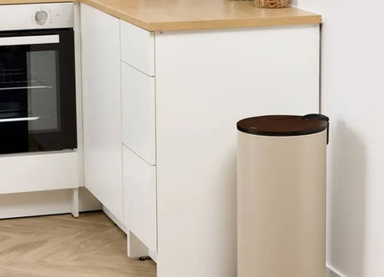 Basurero de pedal "Modern Colour" de 30 L, color arcilla y acacia, 37,7 x 29,2 x 59,5 cm - 214562A