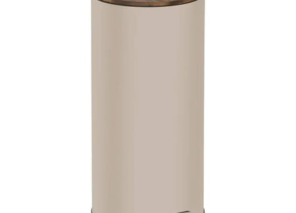 Basurero de pedal "Modern Colour" de 30 L, color arcilla y acacia, 37,7 x 29,2 x 59,5 cm - 214562A