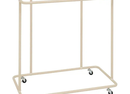 Cesto de ropa "Linea" con ruedas, 48 L, color beige - 214570