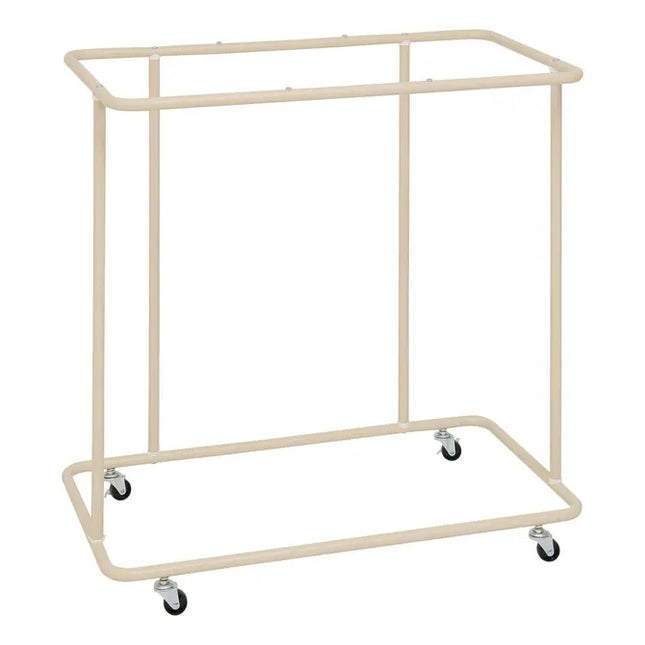 Cesto de ropa "Linea" con ruedas, 48 L, color beige - 214570