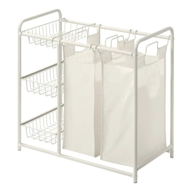 Cesto de ropa "Linea" de 45 litros con 2 compartimentos - 214573