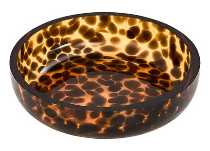 Jabonera "Dotty" de cristal con diseño de llama marrón punteado  - 214714