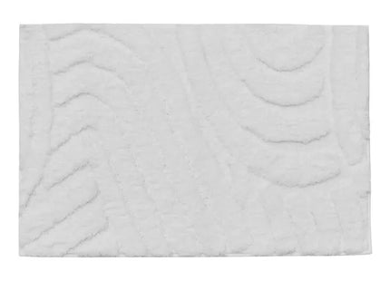 Alfombra de baño "Cloudy" de 75x50cm, blanca - 214727