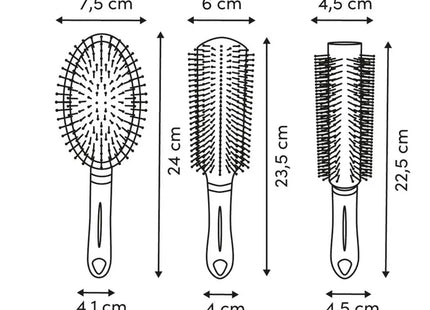 Cepillo para el cabello color negro - 214763