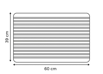 Alfombra de baño de diatomita de 39x60 cm - 214773
