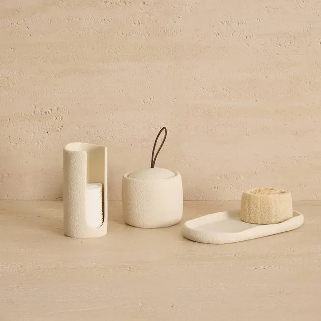 Dispensador de algodón "Oleya" color beige - 214774