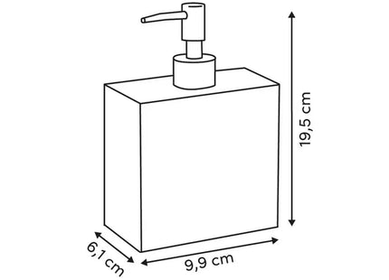 Distribuidor de jabón "Pure Soap" de vidrio de 550 ml - 214779