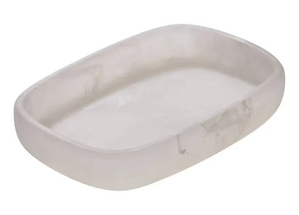 Jabonera "Cloudy" blanca opaca, 2,5 cm de altura - 214792