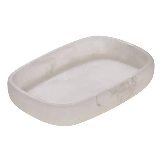 Jabonera "Cloudy" blanca opaca, 2,5 cm de altura - 214792