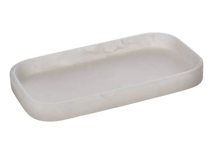 Bandeja "Cloudy" de 20,5 x 11,5 x 2,2 cm blanca opaca - 214795